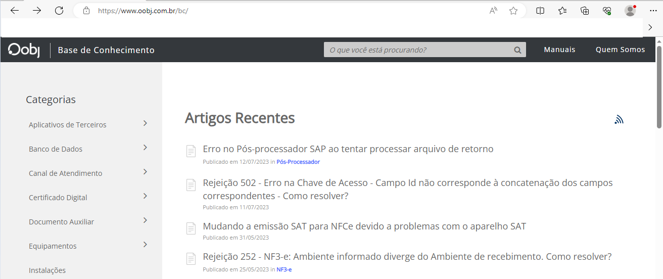 consulta rejeicao 0012